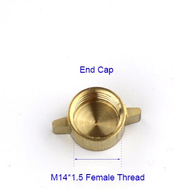 Nuonuowell 1Pc Koperen Pijp Mannelijke Vrouwelijke Schroefdraad Verminderen Connector Messing Adapter M14 M18 M22 1/2&#39;&#39;: K