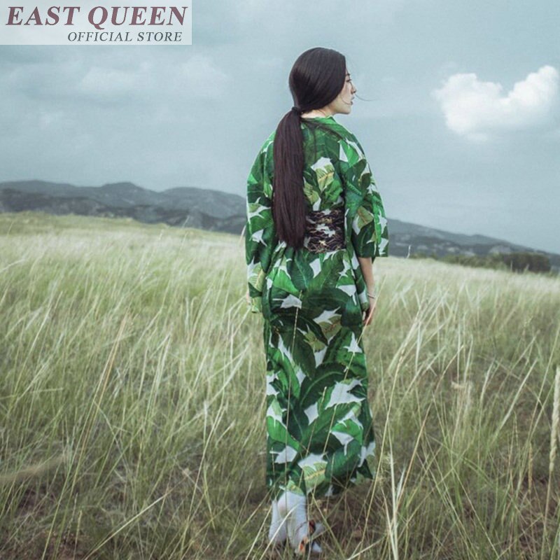 japanese kimono traditional kimono women summer casual green japanese kimonos yukata yukata kimono female FF606 A