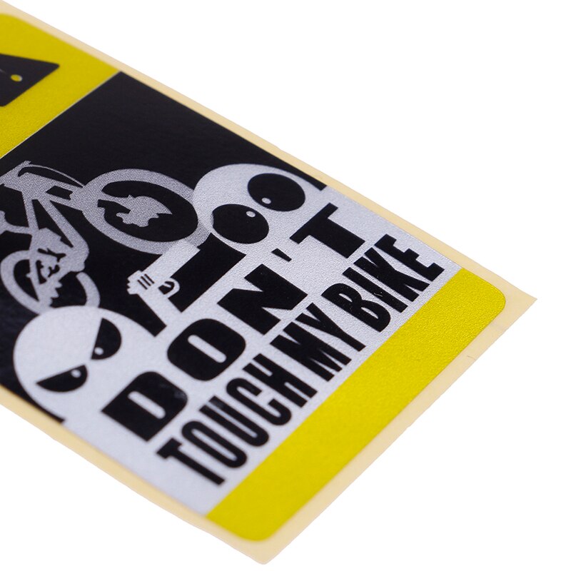 Autocollant d'avertissement de ne pas toucher mon vélo, 1 pièce, autocollant décoratif étanche, 4 Types d'accessoires de cyclisme