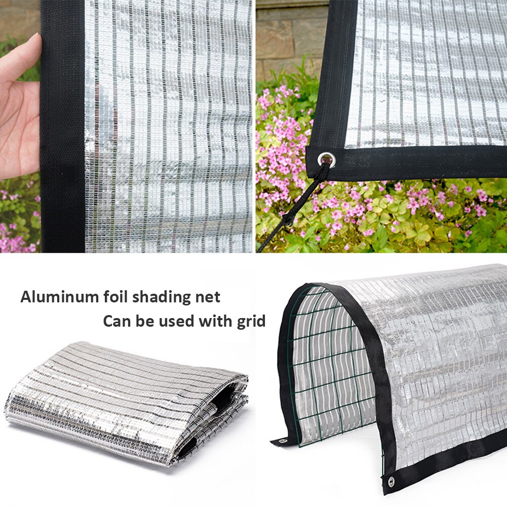 Zonnescherm Doek Aluminiumfolie Shading Netto Weerstand Schaduwdoek Voor Tuin Patio Bloem Vruchten Plant 75% Uv Bescherming Onderdak