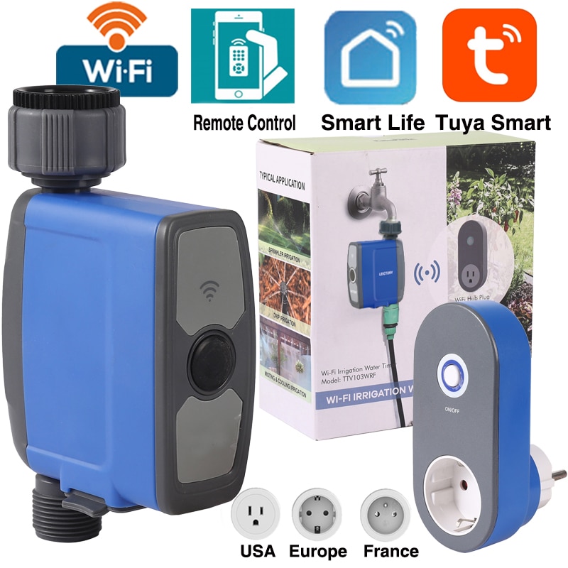 Wifi Tuya Automatic Smart Home Programmable Drip Garden Watering Irrigation Timer System Controller Programmer Valve for Garden