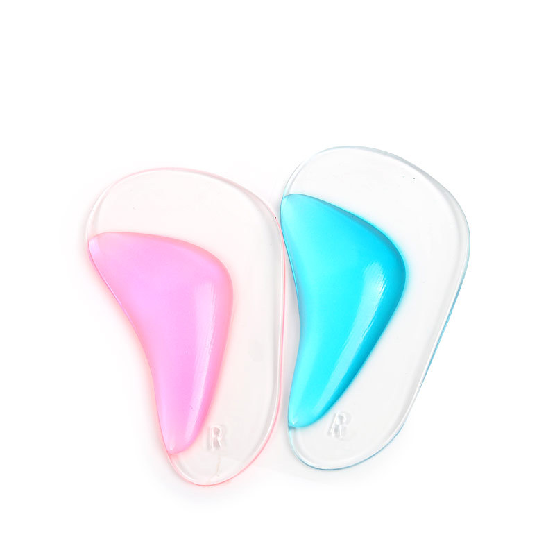 Foot's Arch Support Shoe Insole for Flat Feet Gel Arch Inserts Pad for Plantar Fasciitis Adhesive Arch Pad Relieve Foot Pressure