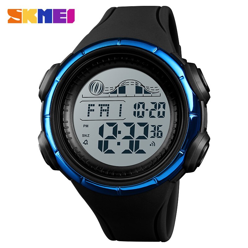 Skmei Sport Outdoor Horloge Mannen Wekker Countdown Heren Horloges Waterdichte Digitale Mannelijke Horloges Relogio Masculino 1379: Blue