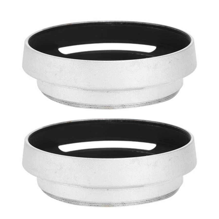 2pz in Alluminio Della Lega Scava Fuori lente cappuccio 58 millimetri Obiettivo per la Macchina Fotografica Argento