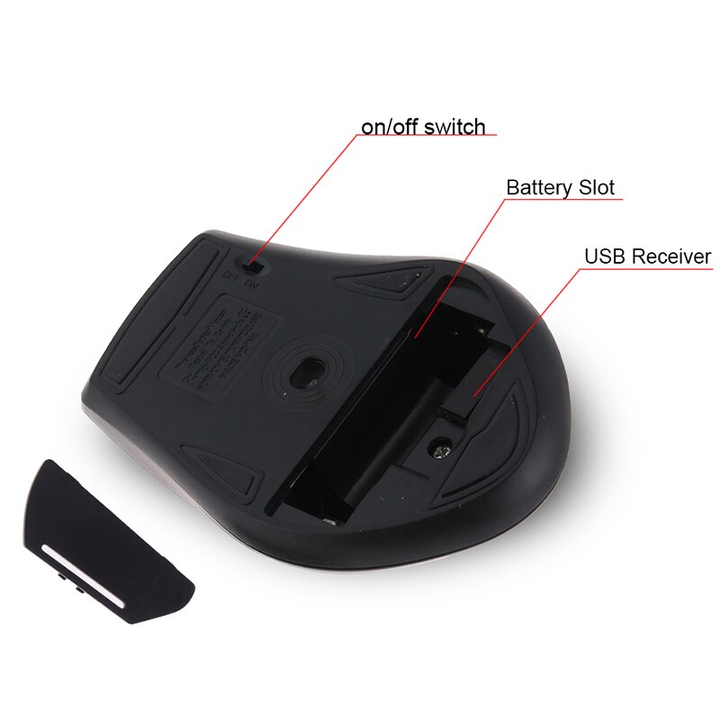 2.4GHz Wireless Gaming Mouse Portable Mouse Gamer for Computer PC Laptop Accessory with USB Receiver Silent Wireless Mice Office