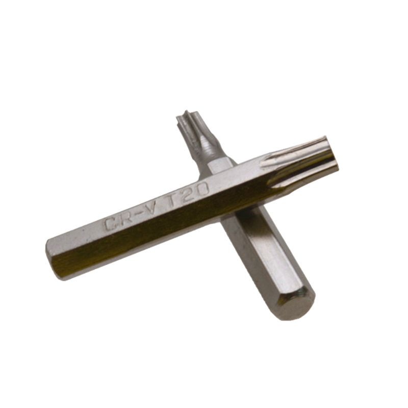 Set van 10 stuks cr-v torx schroevendraaierbits,  t3 t4 t5 t6 t7 t8 t9 t10 t15 t20 mobiele reparatiebits met pruimenbloesemkop.