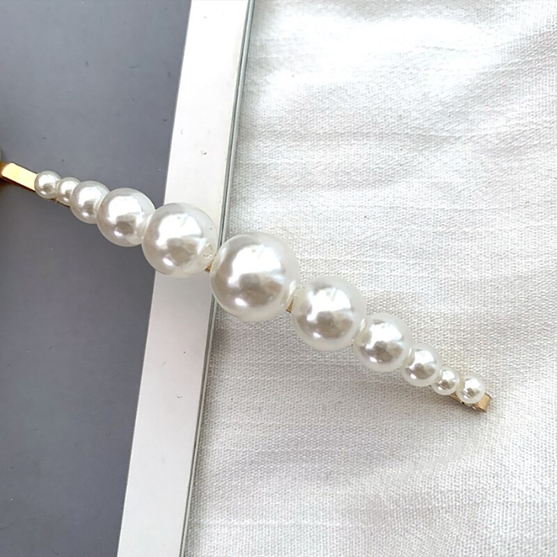 Full Pearl Hair Clips Pins For Women Girls Hairpins Barrette Korean Metal Hairgrip Hair Accessories