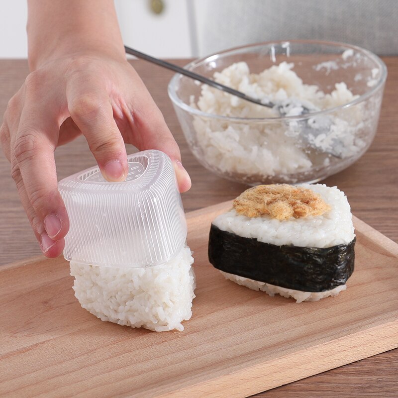4 sztuk/zestaw japońnarty kuchnia akcesoria Bento DIY forma robić Sushi Onigiri kulka ryżu żywności naciśnij trójkątne robić robienia Sushi forma Sushi zestaw