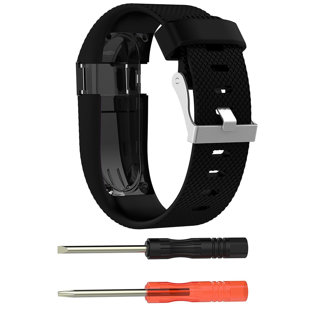 For Fitbit Charge HR Replacement Watch Strap Silicone Watchband for Fitbit Charge HR Activity Tracker Metal Buckle Wrist Band