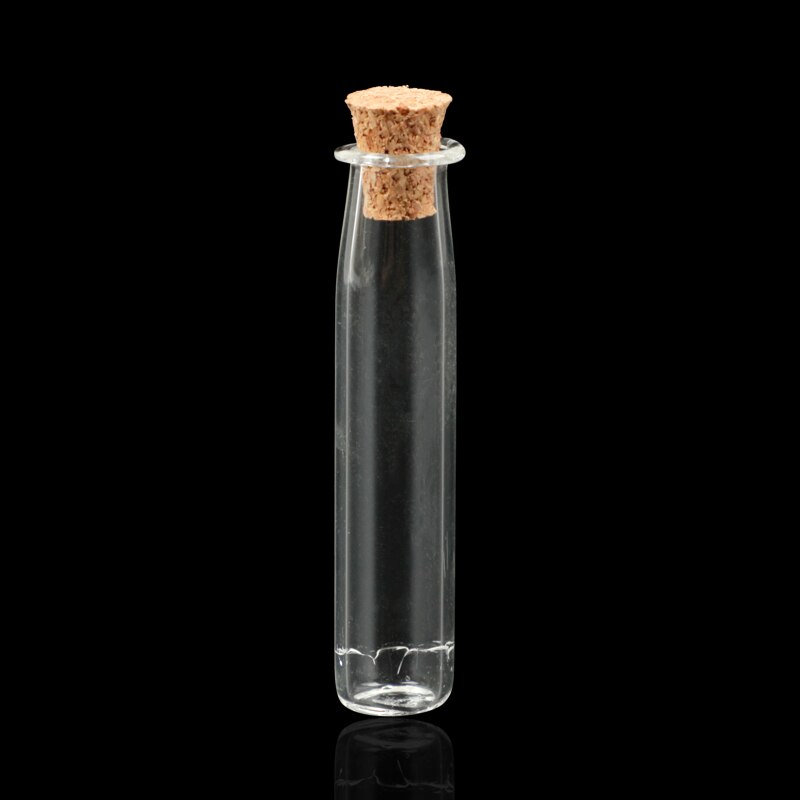 Lot De 20 Mini Bouteilles En Verre Carrées Avec Liège - Uxcell
