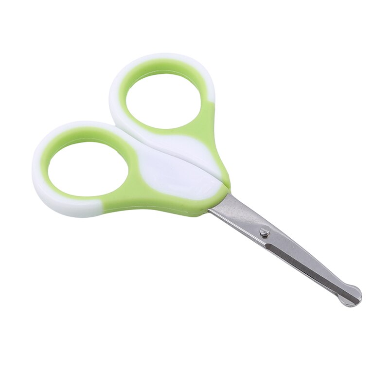 Solid Baby Nail Scissors Cover Newborn Safety Clipper Colourful Single Package Best For Baby: green