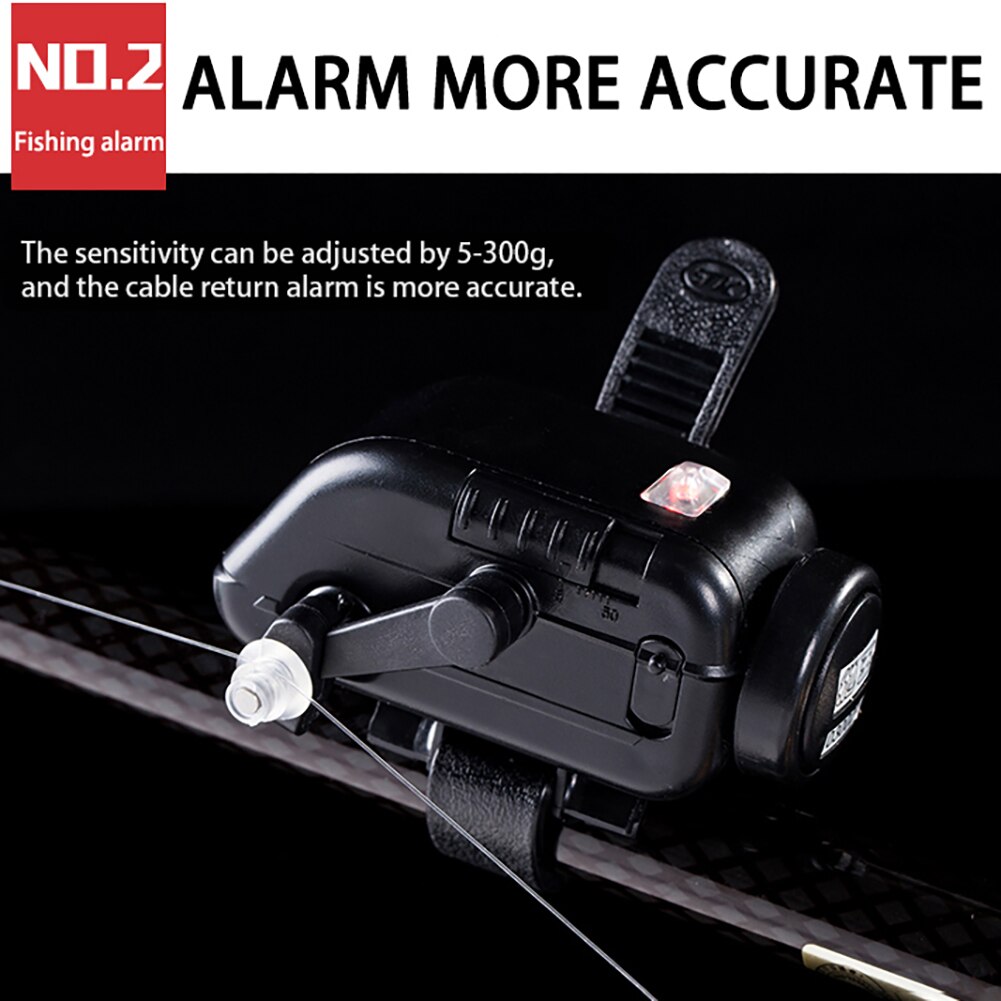 High Sensitive Fish Bite Alarm Adjustable Volume Fishing Rod Signal Device Bait Alertor