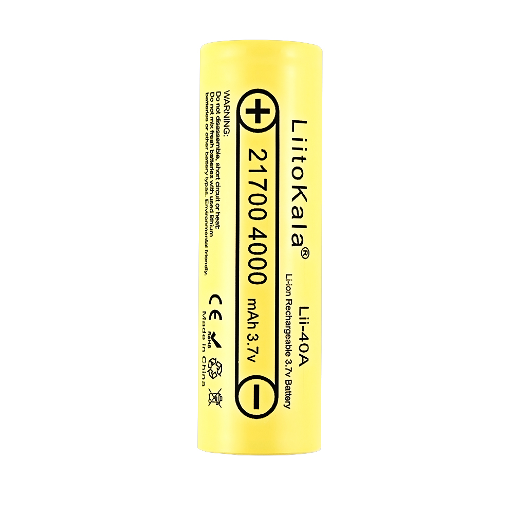 LiitoKala Lii-40A 21700 4000mah Rechargeable Battery lithium 40A 3.7V 10C discharge High Power batteries High Drain Batteries