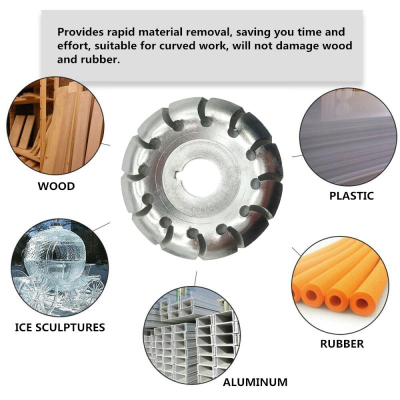 High Quanlity Wood Grinding Wheel Rotary Disc Sanding Wood Carving Tool Abrasive Disc Tools For Angle Grinder 65mm Bore