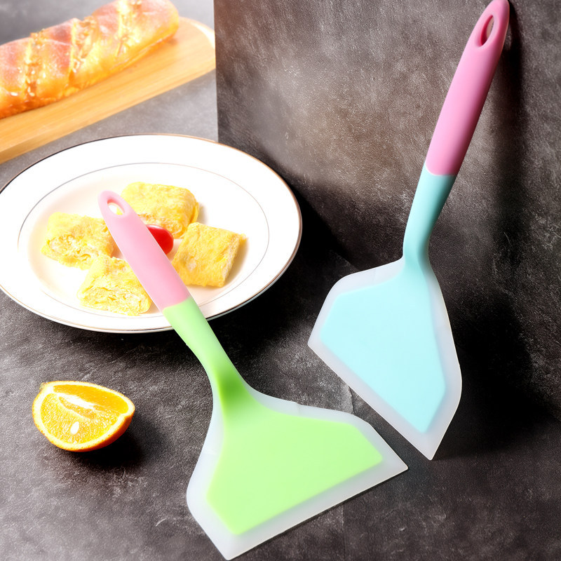 Kitchen Scraper Baking Yuzi Burnt Silicone Spatula Wide Mouth Pizza Spatula Steak Non-stick Silicone Spatula Kitchen Accessories