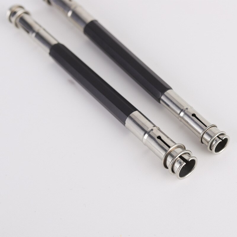 Double head metal pencil extender stainless steel pencil extender pencil receiver pencil case student pencil case