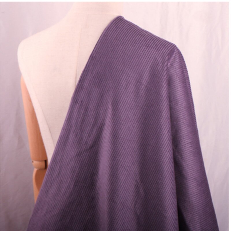 Tela elástica de algodón de tela de ropa de pana Retro Para hombres y mujeres material de fabricación de ropa: Púrpura