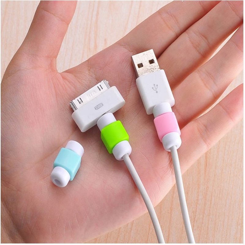 USB Telefoon Datakabel Beschermende Kabel Protector Anti-breuk Oplaadkabel Protector Voor iPhone etc Hoofdtelefoon Lijn