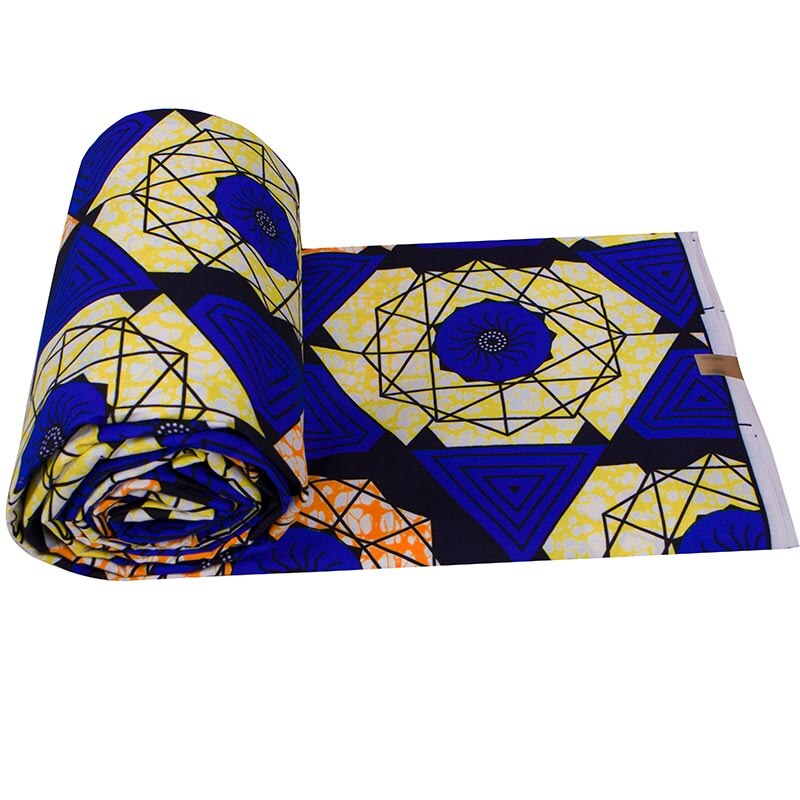 Nigeria Pagne African Fabric Print 100% Polyester Vintage Casual Ankara Real Veritable Wax 6 Yards