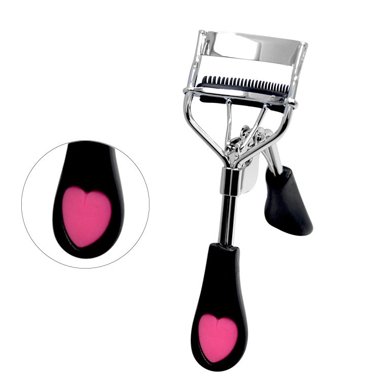 1pc Women Lady Eyelash Curler With Comb Supplementer Clip Nature Curl Eye Lash Eyelash Tweezers