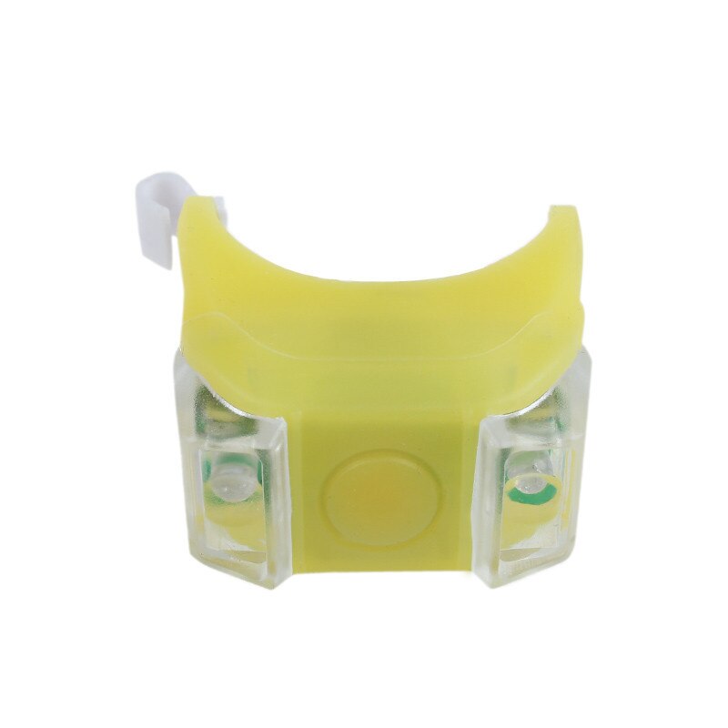 Silicone Bicycle Safety Lighting Led Light Lamp Flashlight Bike RdNight riding Cycling lighting warning Led Light#60: Yellow