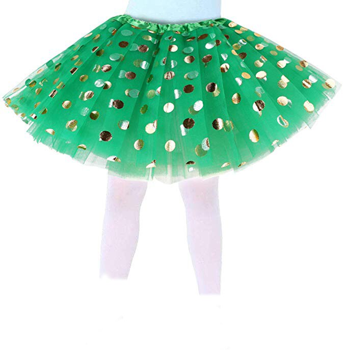 St Patrick Dag 3 Lagen Green Tulle Pettiskirt Dans Ballet Tutu Voor Meisje