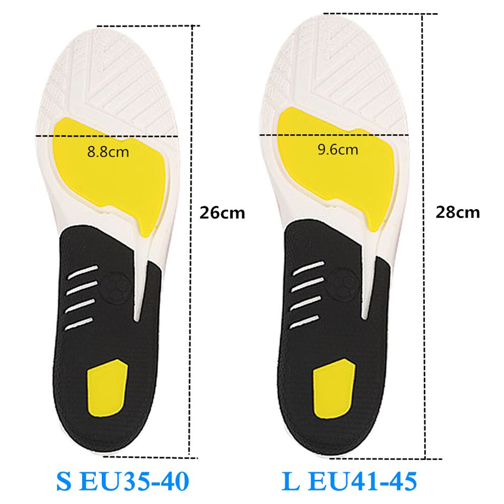 KOTLIKOFF Sport Insole Silicone Orthopedic Foot Care For feet Shoes Sole Heel Pain Plantar Fasciitis Shock Absorption Pads