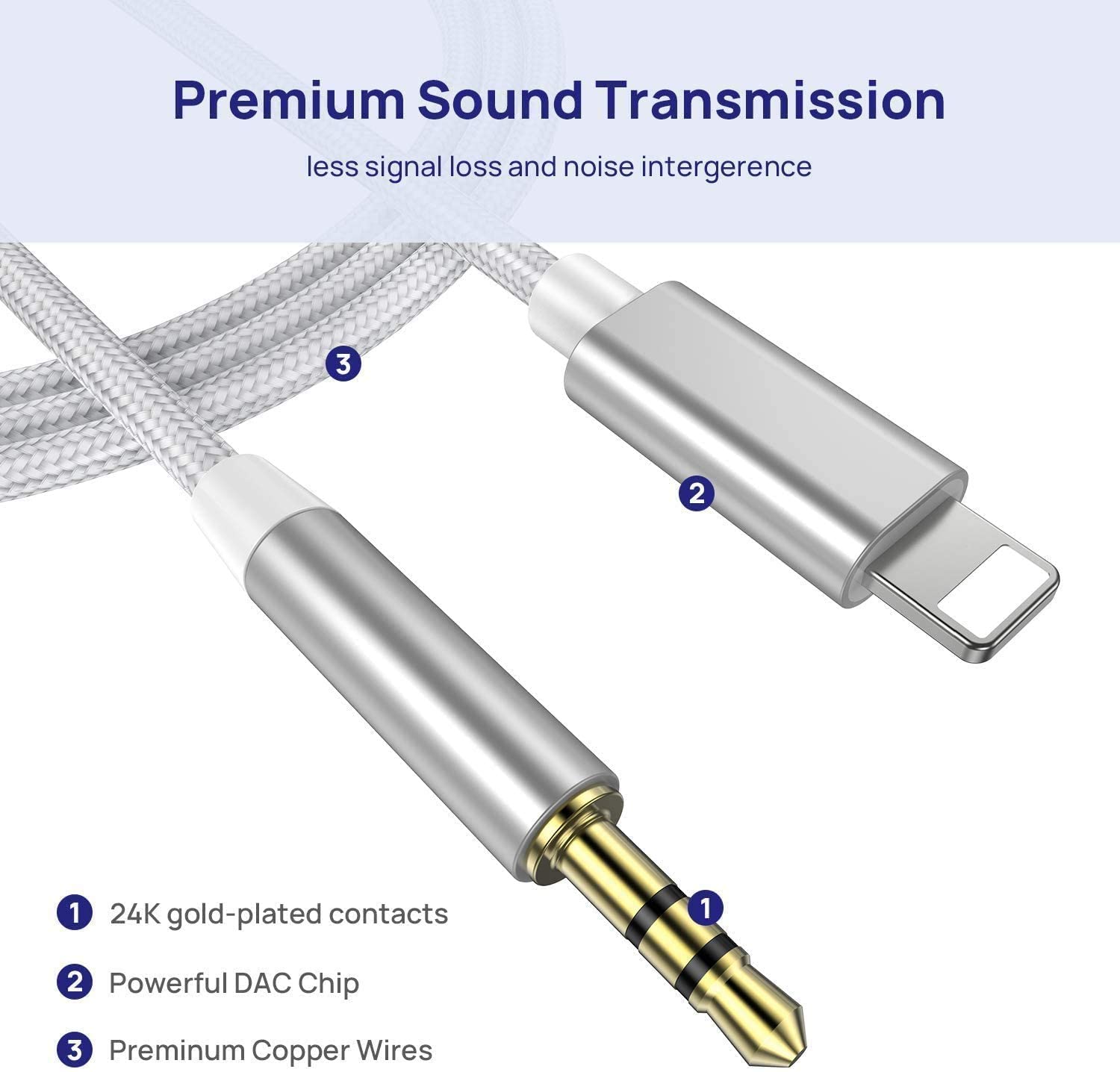 Auto Aux Kabel Audio Cord Voor Iphone 12 11 Pro X Xs Max Xr 7 8 Plus Converter 3.5Mm jack Headphone Adapter Aux Kabels Lijn