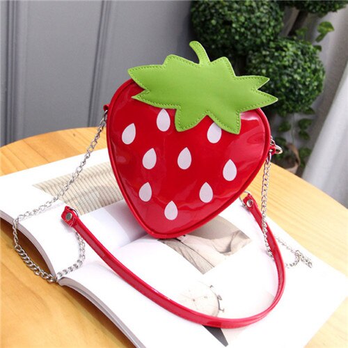 Zomer Verse Vrouwen Meisje Leuke Vruchten Pu Lederen Handtassen Schoudertassen Dames Mini Tote Messenger Satchel Crossbody Tassen 7 Stijlen: 1