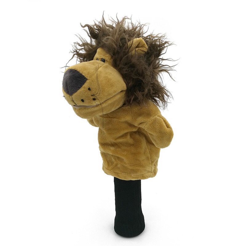 Lion Golf Head Cover Fairway Woods Headcover Animal Mascot Novelty Cute Golf Accessories