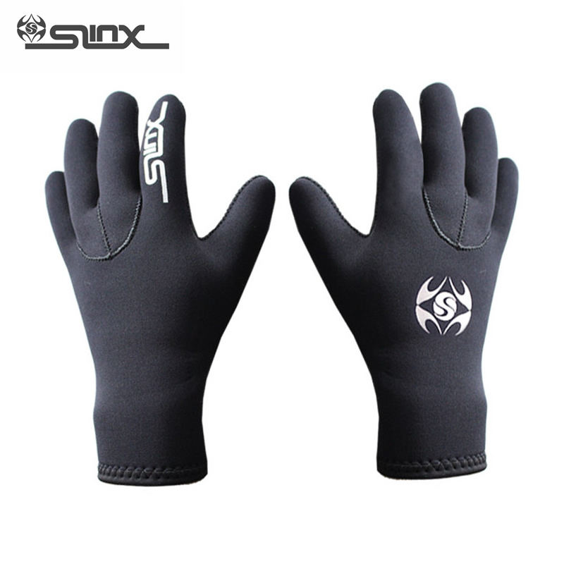 SLINX 3mm Neopren Warme Tauchen Tauchen Handschuhe Männer Frauen Schnorcheln Speerfischen Windsurfen Surfen Bootfahren Anti-kratzen Handschuhe: L