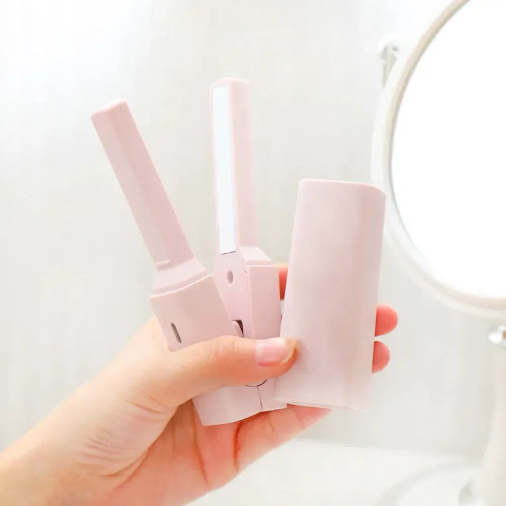 Haarglätter, kabelloser USB-Haarglätter, Mini-Keramik-Lockenwickler, konstante Temperatur, tragbares Glätteisen für Reisen: Rosa