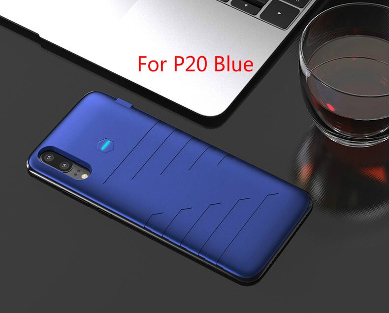 NENG – coque de téléphone portable avec batterie 6800 mAh, étui de chargeur pour huawei P20 Pro: For P20 Blue