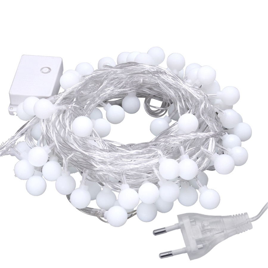Thrisdar 10m 100 led kersenballen lichtslingers voor bruiloften, kerstverlichting, terrasdecoratie voor feesten en partijen.