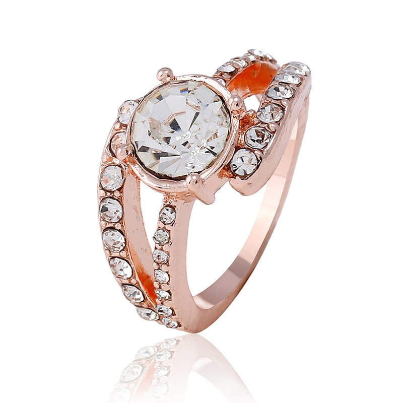 Luxe Ring voor Vrouwen Wedding Ring Rose Goud Kleur Ring valentijnsdag