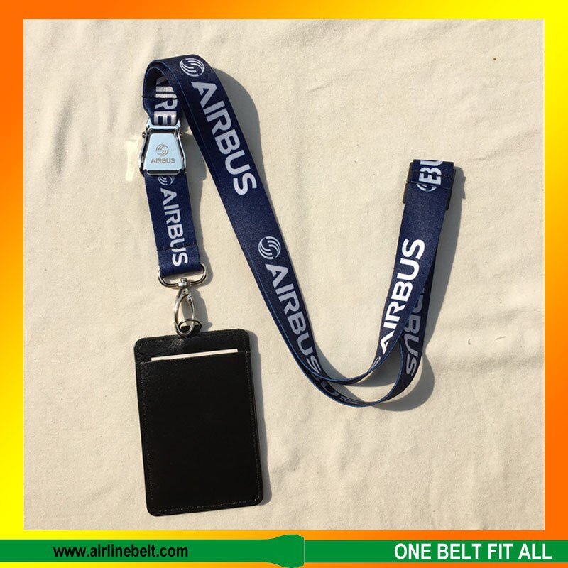 Airbus aircraft buckle lanyard with ID card holders Simple, convenient and durable great Aviation enthusiasts: 7