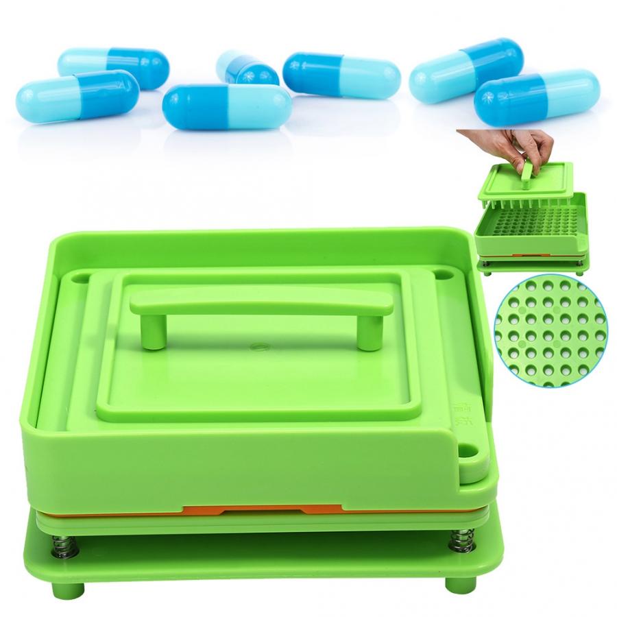 Oversea 100 Holes Empty Capsule Plates With Spreader Powder Capsules Filling Manual Machine Tools Size 00#