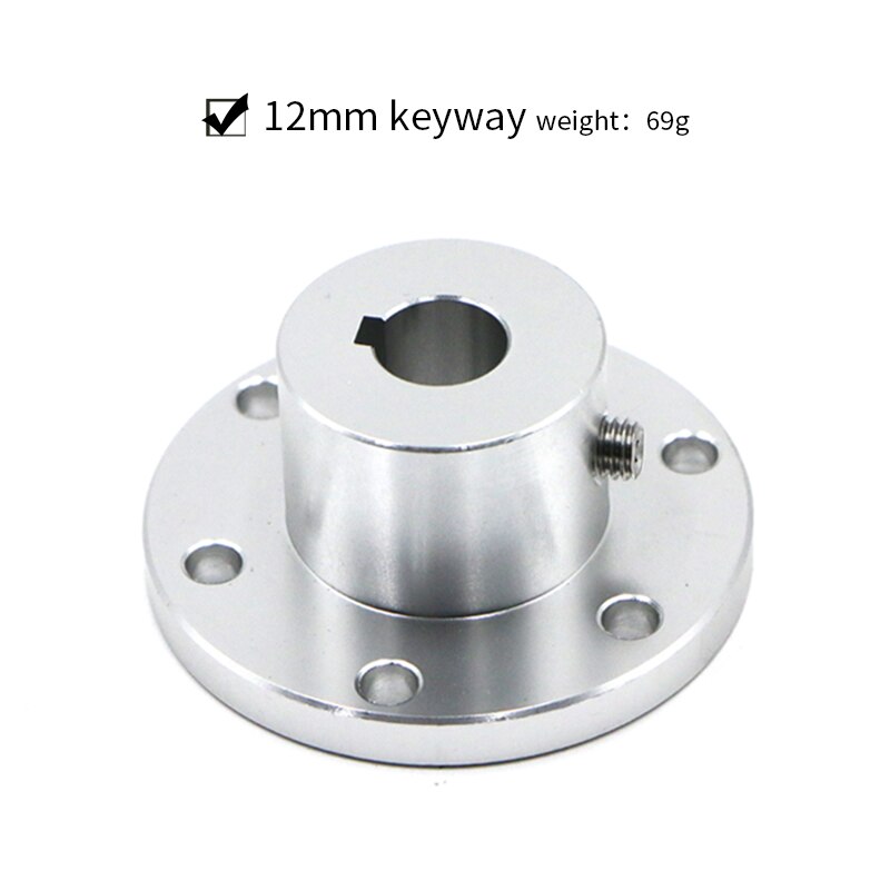 Omni wheel Flange Coupling Aluminum alloy diameter 5 6 8 10mm 12 14 15 16 18 mm keyway coupling: 12mm keyway