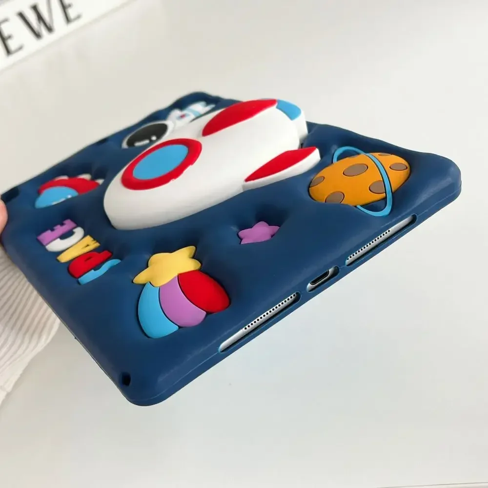 Case voor iPad Pro 11 10e 10.2 9e 8e 7e generatie Leuke cover voor iPad 9.7 6e 5e Air 2 1 mini 7 6 5 4 3 2 1 met Rocket Stand