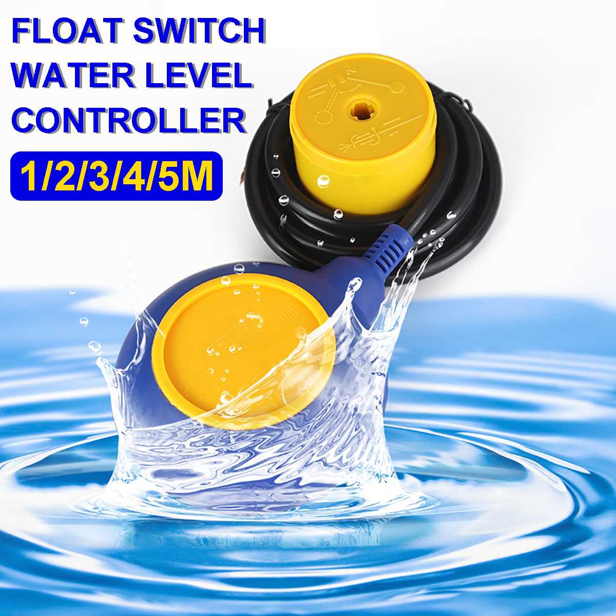 220V 380V 18A 1M 2M 3M 4M 5M Float Switch Water Controller Level Controller Water Level Contactor Sensor With Cable Tool Sensor