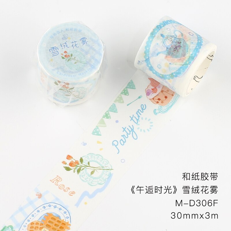 1Pcs Middag Tijd Serie Decoratie Washi Tapes Leuke Desserts Masking Tape Creatieve Scrapbooking Koreaanse Briefpapier Stickers: YELLOW