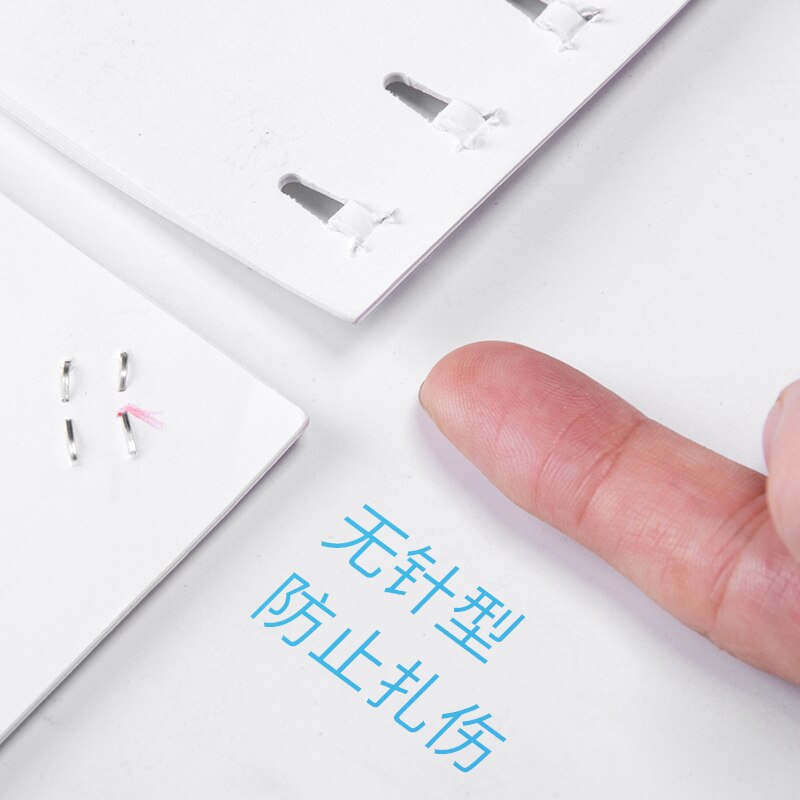 Stationery Office Thickening Paper Stapler Without Staples Labor-saving Stapleless Stapler Plastic Bookbinding Mini Stapler