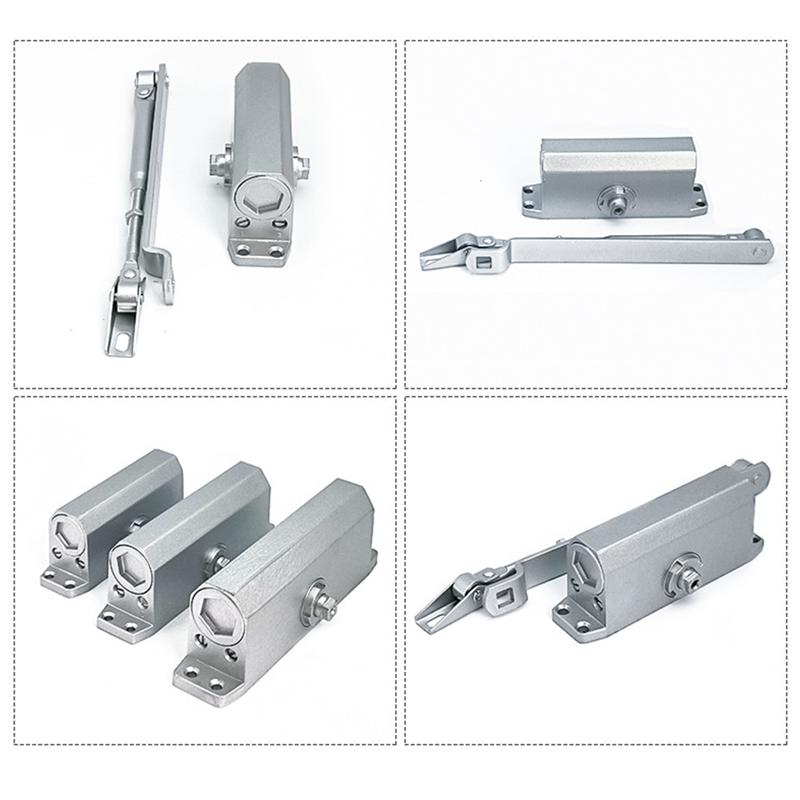 Stainless Steel Fireproof Door Closer Security Concealed Door Spring Hinge Hydraulic Spring Buffer Door Closers Hardware 45KG