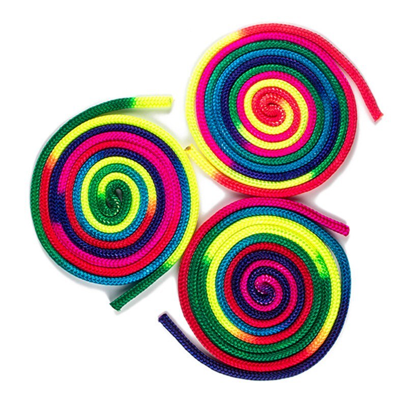 Rainbown Ropes Rainbow Color Rhythmic Gymnastics Rope Solid Compe... – Grandado