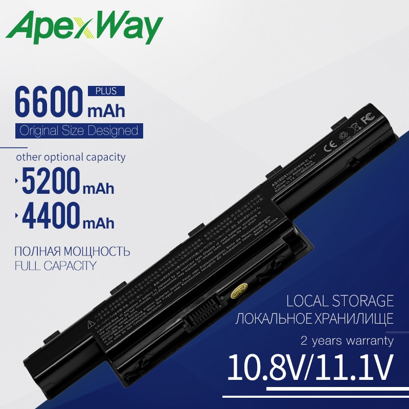 Apexway nueva batería de ordenador portátil AS10D31 AS10D51 AS10D81 para Acer Aspire 4741 de 5750 a 5742G V3 571G V3-571G 771G para Acer AS10D61 AS10D71