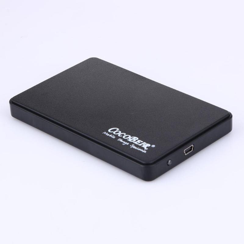 HDD Case Slim Portable 2.5 HDD Enclosure USB 2.0 External Hard Disk Case Sata to USB Hard Disk Drives HDD Case With USB Cable