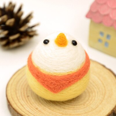 1Pcs Cute Animal Pets Needle Wool Felt kits Handmade Toy Doll Wool Felt Poked Kitting Non-Finished DIY Wool Felting Package: No.7