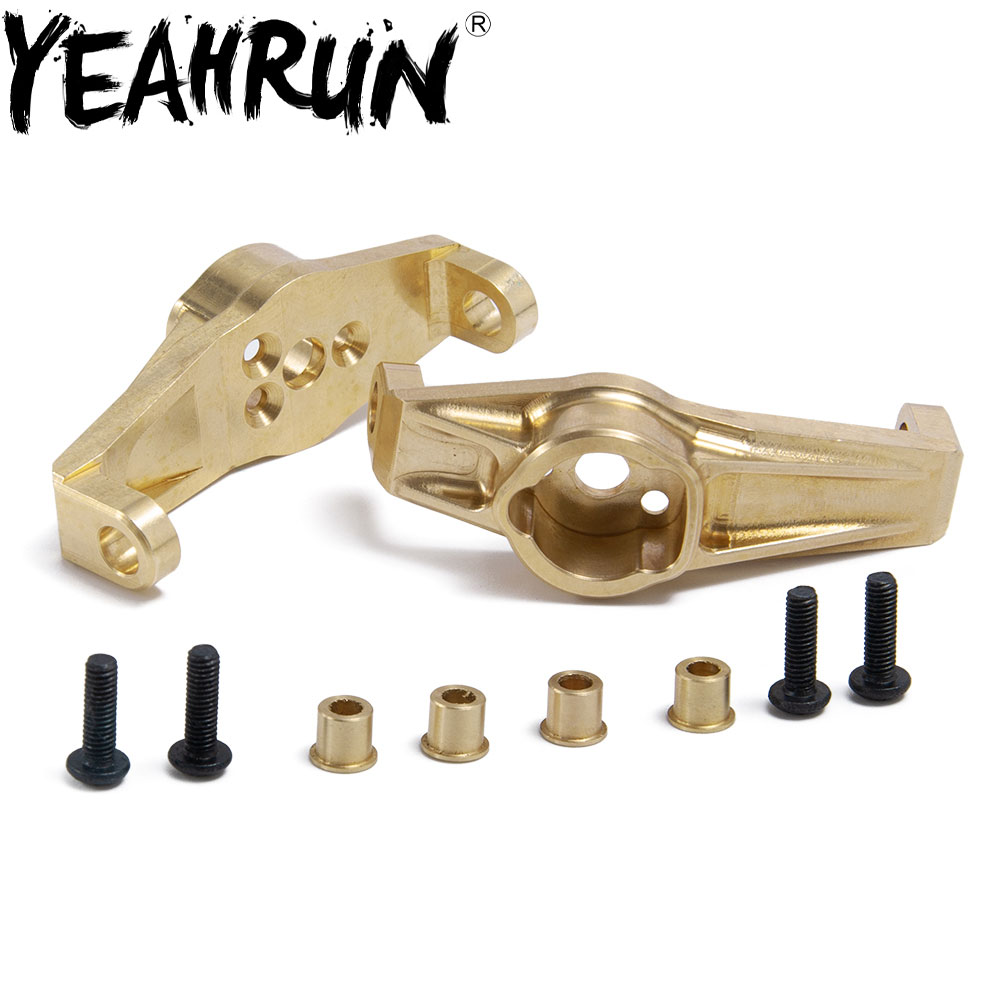 YEAHRUN Brass Front Hub Carrier - 69g Counterweight for Traxxas TRX4 1/10 RC Crawler - Upgrade Parts