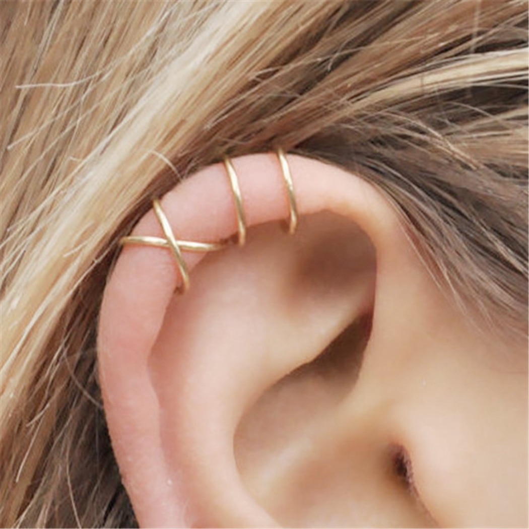 6 Pairs Punk Rock Ear Clip Manchet Wrap Oorbellen Geen Piercing-Clip Op Kraakbeen Wrap Earring