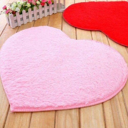 Wohnzimmer/schlafzimmer Herz-geformt Teppich 5 farbe 30X40cm Anti-Schleudern Flauschigen Teppich Hause Schlecht Boden Tür Weichen Modernen Teppich Dekor matt